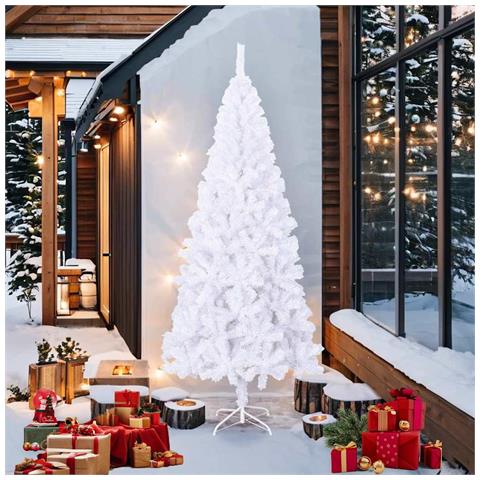 Lusso Casadino - Albero Di Natale Artificiale L 240 Cm Bianco - Foto 1