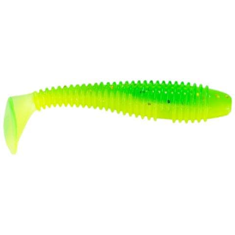Micro Esca Morbida Da Pesca Con Coda A T Ribassata 35mm - 100pz Esche In Pvc Green - Foto 1