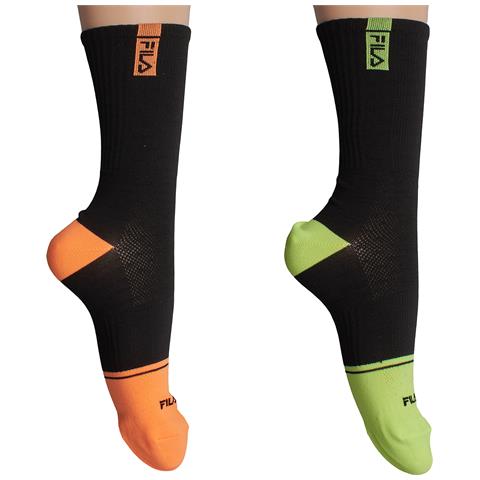 Confezione Da 2 Calzini Lunghi Da Ciclismo F2524 Per Uomo E Donna - Foto 1