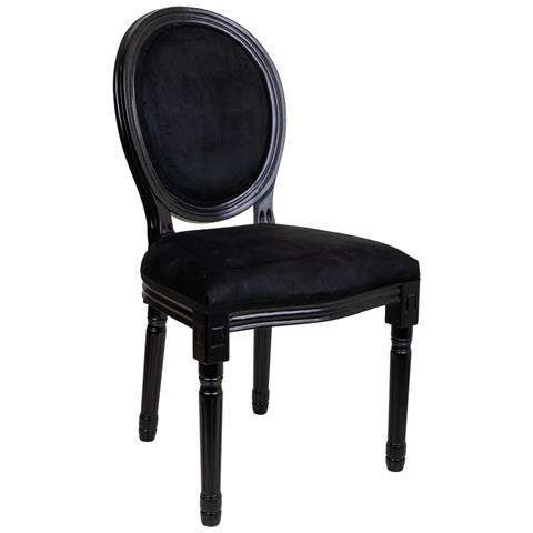 Sedia In Legno Nero 48x46x96h - Foto 1