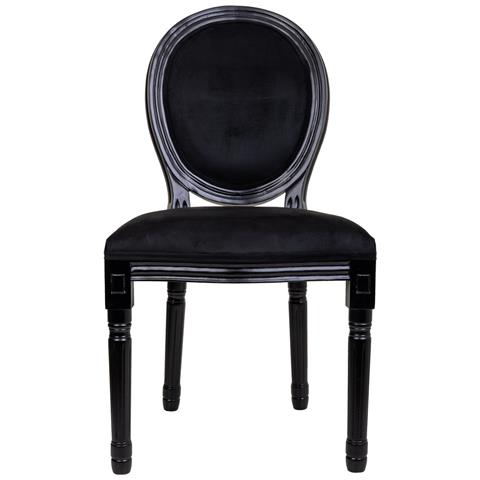 Sedia In Legno Nero 48x46x96h - Foto 2