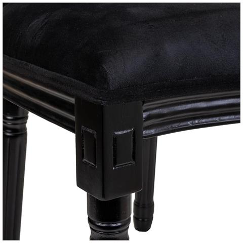 Sedia In Legno Nero 48x46x96h - Foto 8