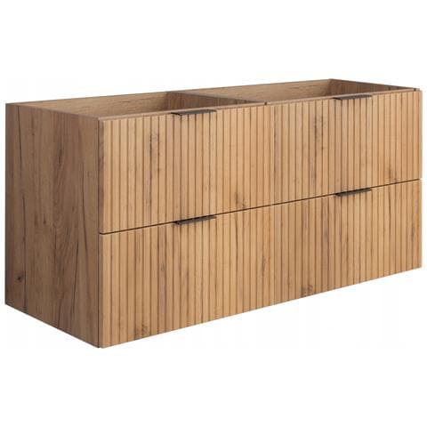 | Set di mobili da bagno - Rovere marrone opaco - Craft | 120/57/46 cm & 35/136/27 cm | Mobili sottolavabo, mobili da bagno, armadio alto, mobile da bagno - Foto 10