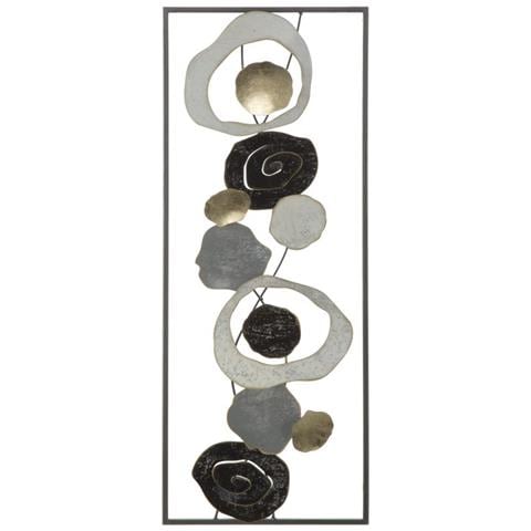 Decorazione In Metallo 3d Cerchi 15-multicolore-metallo-28,5x3x74 Cm - Foto 1