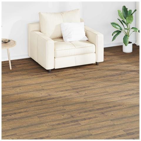 Tavole per Pavimenti 36 pcs Marrone Noce 5,02 m² PVC - Foto 2