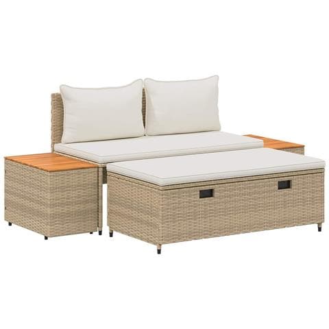 Set di divani da esterno 4 -Seater 4 pcs 55 x 30 x 39 cm - Foto 1