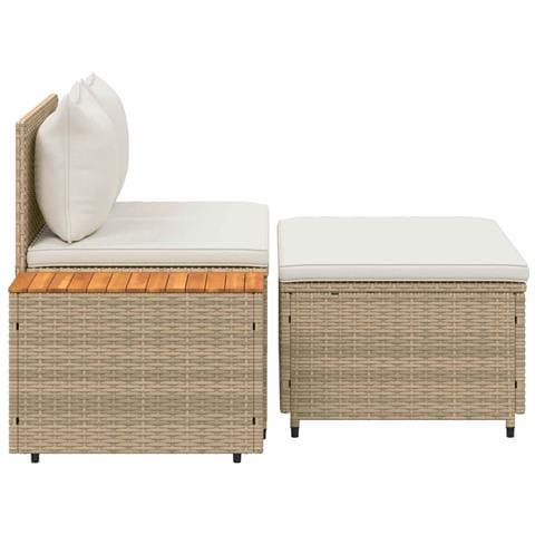 Set di divani da esterno 4 -Seater 4 pcs 55 x 30 x 39 cm - Foto 9