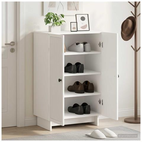 Mobile per scarpe EDE 59,5 x 39,5 x 90 cm Legno ingegnerizzato - Foto 2