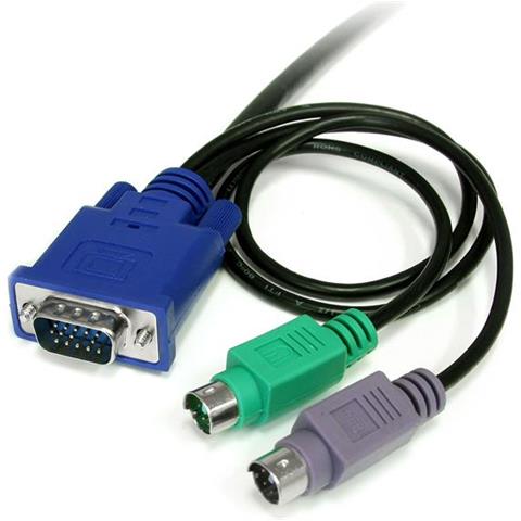 Cavo sottile KVM, PS / 2 3 in 1, 1,8 m - Foto 2