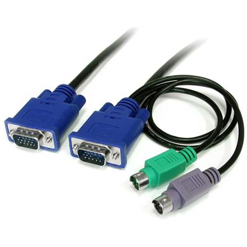 Cavo sottile KVM, PS / 2 3 in 1, 1,8 m - Foto 1