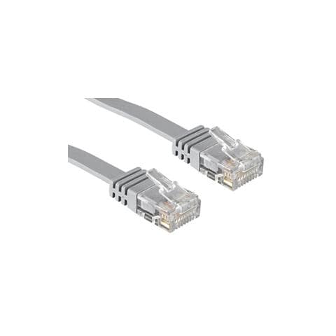 Cavo di Rete Flat U / UTP Cat6 Grigio 3m - Foto 1