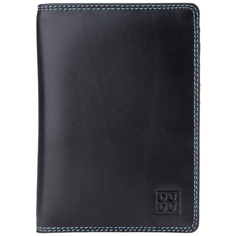 Porta Passaporto Pelle E Carte Di Credito Multicolore Di Nero - Foto 5