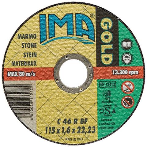 Disco Per Marmo Gold C46r - 115 X 1,6 X 22 Troncatrice Taglio Mola Moletta Ima - Foto 2