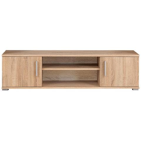 Parete Attrezzata Porta TV con Luci LED Rovere Sonoma - Foto 2