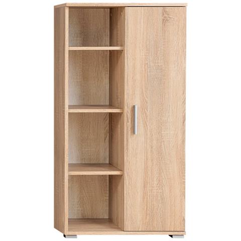 Parete Attrezzata Porta TV con Luci LED Rovere Sonoma - Foto 10