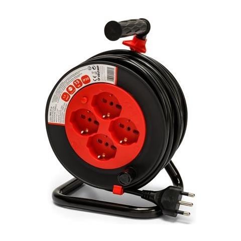 Avvolgicavo Bricolage, 4 Prese, Cavo H05vv-f3g1.5mm2, 15mt, ce - Foto 6