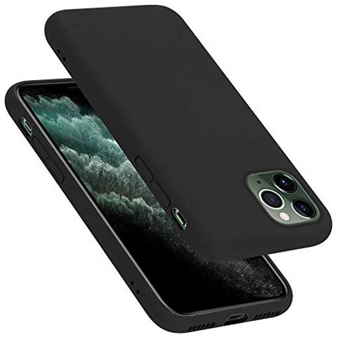 Custodia Compatibile Con Apple Iphone 11 Pro Max 6.5 In Liquid Nero - Coperchio Protettivo In Silicone Tpu Flessibile - Foto 1