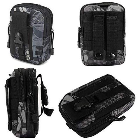 Tattico Molle Pouch Packs Compact Utility Belt Pouch Militare Dellesercito Edc Sacchetto Marsupio Fanny Per Sport Escursione Del Campeggio - Snake-b - Foto 2