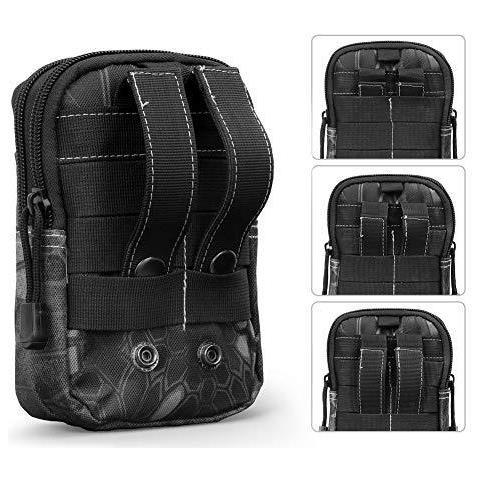 Tattico Molle Pouch Packs Compact Utility Belt Pouch Militare Dellesercito Edc Sacchetto Marsupio Fanny Per Sport Escursione Del Campeggio - Snake-b - Foto 4