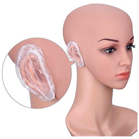 100 Confezione Cancella Monouso Ear Protectors Paraorecchie Impermeabili Per Tinture Per Capelli Doccia Il Bagno - Foto 2