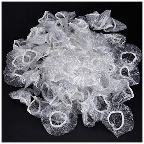 100 Confezione Cancella Monouso Ear Protectors Paraorecchie Impermeabili Per Tinture Per Capelli Doccia Il Bagno - Foto 4