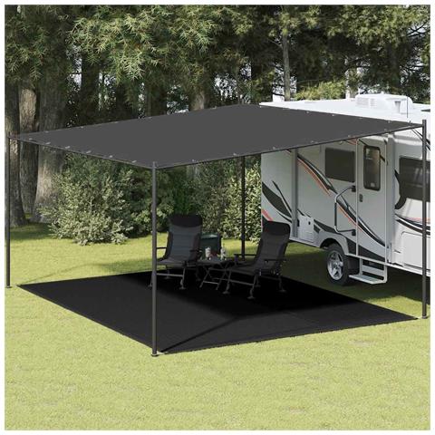 Tappeto da Tenda 400x500 cm Nero - Foto 2