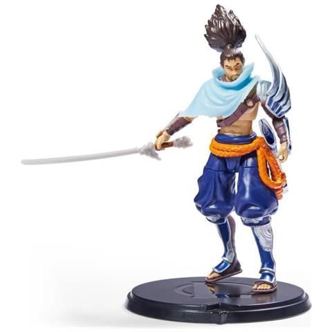 Figurina Ufficiale Yasuo 10 Cm - 6062259 - Con 12 Punti Di Articolazione E Accessori - Giocattolo Da Collezione - Foto 1