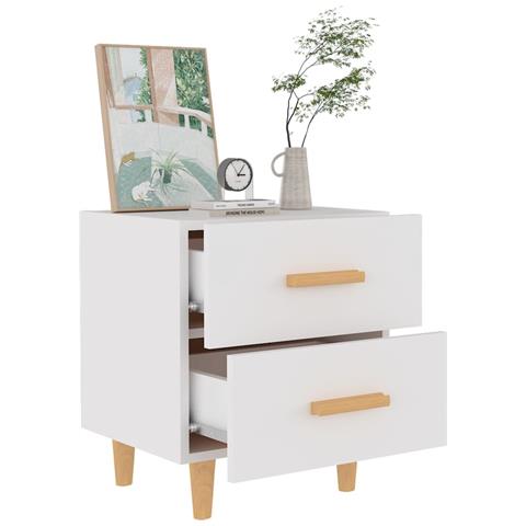 Comodino Bianco 40x35x47,5 Cm - Foto 6