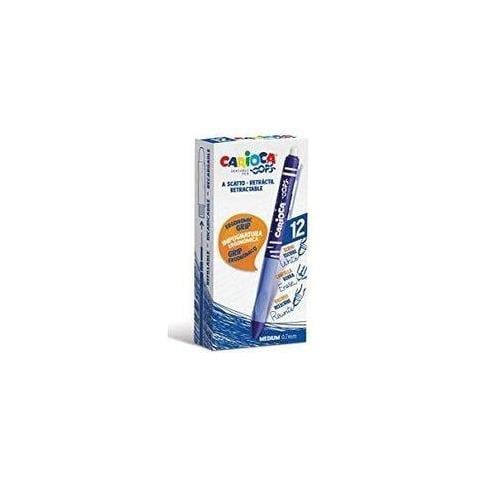 Oops Penna A Sfera A Scatto Cancellabile Tratto 0.7 Mm Inchiostro Blu Conf 12 Pz. - Foto 1