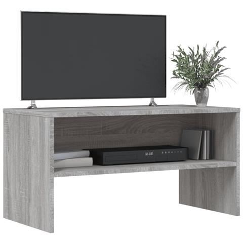 Mobile Porta Tv Grigio Sonoma 80x40x40 Cm In Legno Multistrato - Foto 3