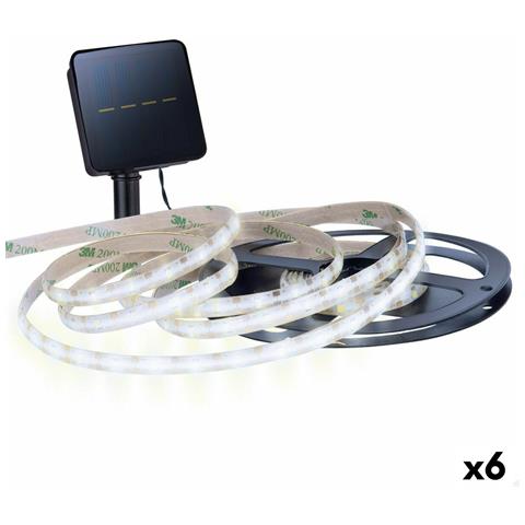 Striscia Di Luci Aktive Led Bianco Giardino 3 M (6 Unità) - Foto 1