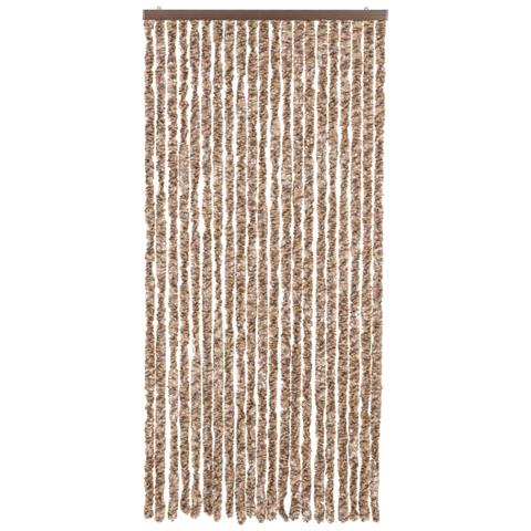 Tenda Antimosche Beige E Marrone Scuro 100x220 Cm In Ciniglia - Foto 3