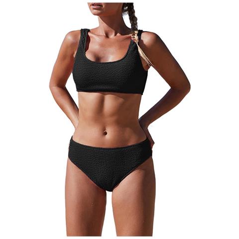 Costume Da Bagno Per Donna Pethuel Set Di 2 Pezzi Yy-0512-20 Nero - Foto 1