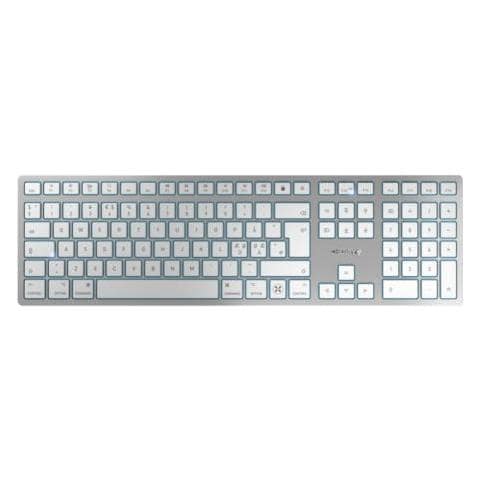 Kw 9100 Slim For Mac Tastiera Usb + Bluetooth Qwerty Inglese Argento - Foto 1
