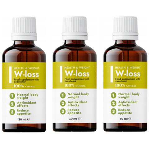 3x W-loss - Gocce Naturali Per Una Rapida Perdita Di Peso 30ml - Foto 1