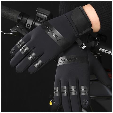 Guanti Invernali Caldi, Touch Screen Abilitati, Antivento /impermeabili /antiscivolo 1 Paio, Per Corsa /ciclismo /guida Black S - Foto 2