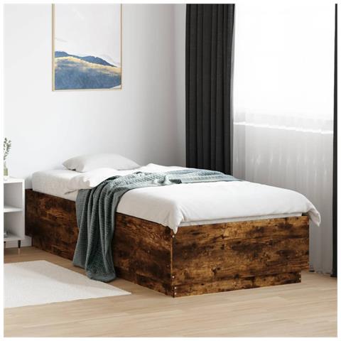 Giroletto Con Luci Led Rovere Fumo 100x200 Cm Legno Multistrato - Foto 1