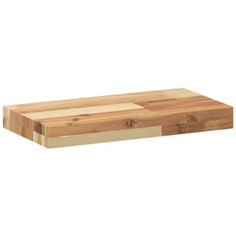 Ripiano A Parete 40x20x4 Cm Legno Massello Acacia Rifinito Olio - Foto 3