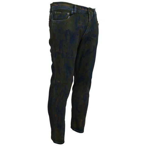 Jeans In Denim Di Cotone Skinny Verde Blu - It52 - L - Foto 2