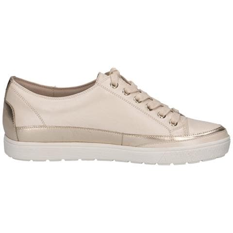 Leisure Trainers Cream Comb Sneakers Pelle Scarpe Donna Beige Eu 37, 9-23654-42-450 - Foto 3