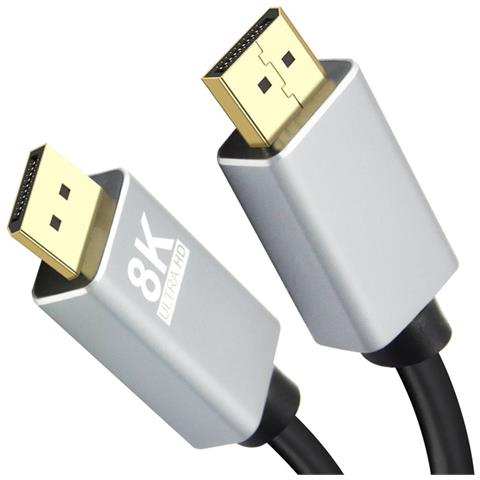 288443 cavo DisplayPort 1 m Nero, Grigio - Foto 1