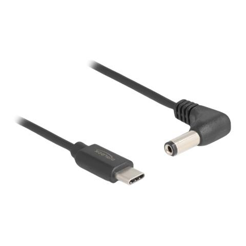 DeLOCK Cavo di alimentazione USB Type-C per DC 5,5 x 2,1 mm maschio angolato 1,5 m - Foto 1