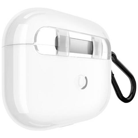 Custodia Per Airpods 4 Tough Con Moschettone Antigraffio, Bianco - Foto 5