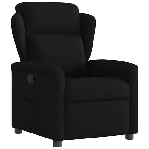 Poltrona Reclinabile In Tessuto Nero - Foto 1