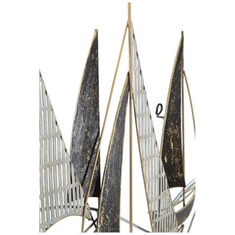 Decorazione In Metallo 3d Barche 7 - Multicolore - Metallo - 91x2,5x55,9 Cm - Foto 2