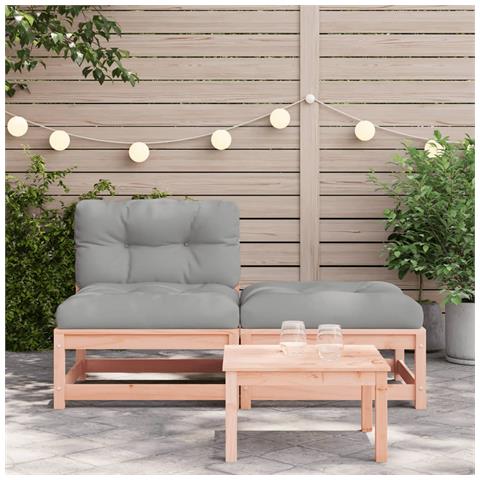 Lusso Casadino - Divano Da Giardino Senza Braccioli Con Cuscini E Poggiapiedi - Foto 2