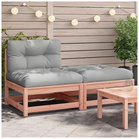 Lusso Casadino - Divano Da Giardino Senza Braccioli Con Cuscini E Poggiapiedi - Foto 8