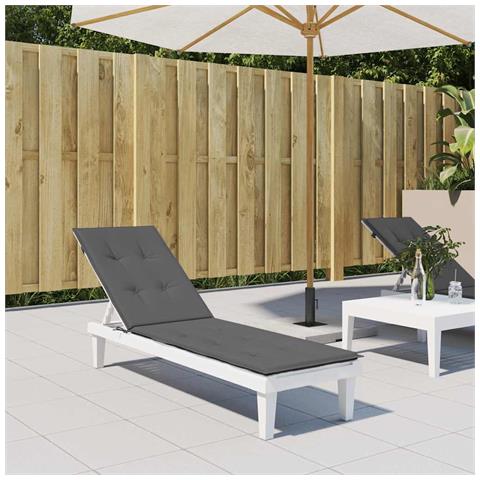 Cuscino Per Sdraio Antracite (75+105) x50x4 Cm - Foto 8