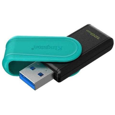 Chiavetta USB DataTraveler Exodia S con Capacità 128 GB Colore Nero Turchese - Foto 1