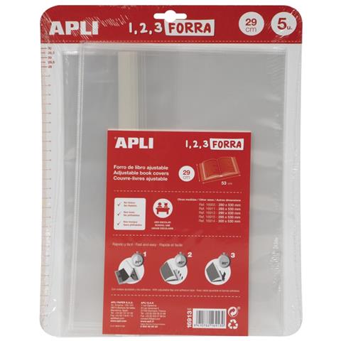 16913 copertina per libro e rivista 5 pz Trasparente - Foto 1